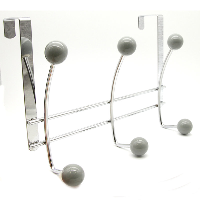 Evideco 6Hook OvertheDoor Hook Rack & Reviews Wayfair